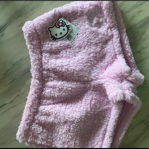 Brand new limited edition hello Kitty comfy Sherpa shorts